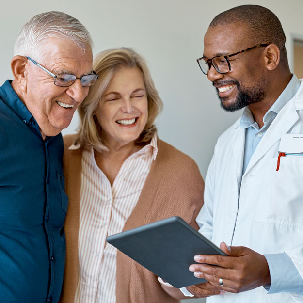 Couple with doctor